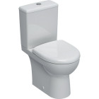 Pack WC au sol Renova Compact avec réservoir attenant, sortie multidirectionnelle semi-caréné rimfree et abattant WC