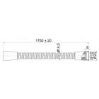 Flexible de douche en métal 1750 mm anti torsion