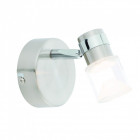 Applique saturn, chrome et acrylique, 1 ampoule