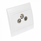 Debflex 733240 diamant prise tv/fm/sat blanc polaire