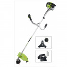 Debroussailleuse thermique vito 33cm3 2 temps 900w coupe 25.5cm tête auto + fil + lame 3 dents + doseur mélange + gilet