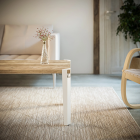 Lot de 2 pieds d'angle DECO-GEM pour table basse en acier Saphir, H.43 cm