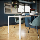 Lot de 2 pieds cylindriques DECO-GEM pour table basse en acier à vis-étau Topaze, H.75 cm