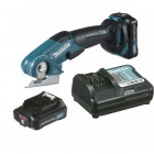 Découpeur-ponceur makita 10.8v li-ion - multifonctions  - 1 batterie + 1 chargeur rapide - cp100dwa