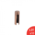 Demi cache-fiche cuivrée 15,2/14 x 48mm