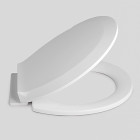Abattant de wc blanc duroplast avec frein de chute turtle 450 X 357 mm
