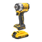 Boulonneuse à chocs 1/2' xr 18v 2ah li-ion brushless dewalt jonc de sécurité - dcf921d2t-qw