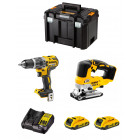 Dewalt kit dwk202 (dcd796 dcs334 2 x 2,0 ah dcb107 tstak vi)