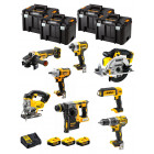 Dewalt kit dwk800t (dcd796 dch273 dcg405 dcf887 dcf894 dcs331 dcs391 dcl050 3 x 5,0 ah dcb115 4 x tstak vi)