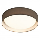 Plafonnier rond modern, polycarbonate, gris