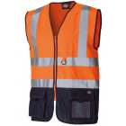 Gilet jaune de sécurité haute visibilité bicolore dickies 