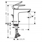 Mitigeur de lavabo talis e 110