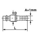 Embout pour tuyau 8 F 1/4 - T0234019