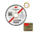 Disque 3m à tronçonner inox diamètre 125 x 1,6 mm épaisseur x 5