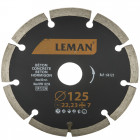 Disque diamant segments 125 mm leman