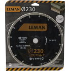 Disque diamant à segments - D. 230 x 2.5 x 22.23 mm - HT. 7 mm - Béton - LEMAN - 66230