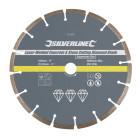 Disque diamanté à tronçonner le béton et la pierre soudé au laser - Segmenté 230 x 22,23 mm