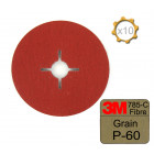 Disque fibre 3m 785 c diamètre 127 grain 60 x 10