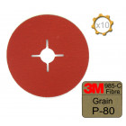 Disque fibre 3m 985 c diamètre 127 grain 80 x 10
