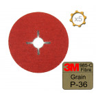 Disque fibre 3m 985 c diamètre 127 grain 36 x 5