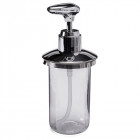 Distributeur de savon liquide en inox rayé brillant et mat Cordoba de MSV