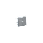 Double interrupteur ou va-et-vient lumineux plexo composable ip55 10ax 250v gris (069526)