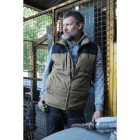 Gilet bosseur berni - kaki/noir - l - 11905-009