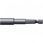 Douille 1/4'', 50 mm de long, métrique, Cote s/plats : 12 mm