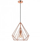 Suspension cuivre telford h150 1 lumières
