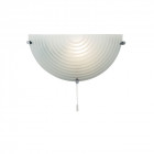 Applique roundel, chrome et verre