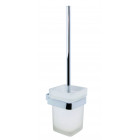 Brosse wc avec support mural en zinc chromé serienew york 