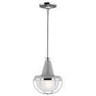 Suspension livinstone, nickel poli et verre, petite