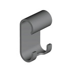 Porte serviette mural fixe en laiton chromé serie miami 850 mm à fixer ou à coller 