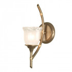 Applique bamboo, bronze et verre