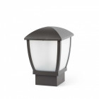 Borne de jardin gris foncé wilma h34 1 ampoule