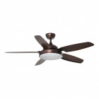 Ventilateur de plafond avec lumière marron leyte