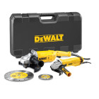 Duo de meuleuses DEWALT 2200W 230 mm & 900W 125 mm - 2 Carters De Protection - DWE492DUO2-QS