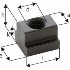 Ecrou pour rainures en T, d x rainure en T : M10 x 12, Cote a 11,7 mm, Cote e 18 mm, Cote h : 14 mm, Cote k : 7 mm