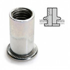 Ecrou A Sertir Alu T. Pl M3 tête plate - Lot de 40