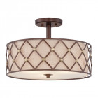 Plafonnier brown lattice, cuivre