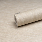 Papier peint intissé vinyle - Modèle effet tweed mat taupe
