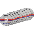 Disque à tronçonner KWB - Ø 115 x 22.23 x 1mm - Lot de 10 pièces - EINHELL - 712021