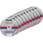 Disque à tronçonner KWB - Ø 125 x 22.23 x 1mm - Lot de 10 pièces - EINHELL - 712022