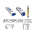Lot de 50 électrodes rutiles pour soudage d'aciers courants Ø2.5mm livrées sous blister GYS 084438