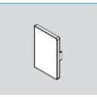 Embout de fermeture pour Plinthe Electrique Appareillable PVC 65 x 130 mm
