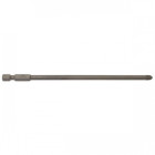 3 Embouts de vissage longs POZIDRIV (Pz) Ø 5mm Hexa 1/4'' Type PZ2, Longueur 177mm, Forme (E) 6.3, Ø 5mm -MAKITA - P-67789