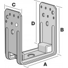 Embases de poteau en U dimensions au choix