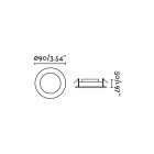 Encastrable blanc dana h5 cm