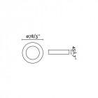 Encastrable blanc neon 1 ampoule h4,1 cm