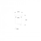 Encastré sol de jardin tidian h232 1 ampoule